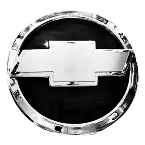 <br><strong>CHE129</strong><br/>LOGO DE CHEVROELT CORSA CON BASE Y CON DORADO PERSIANA