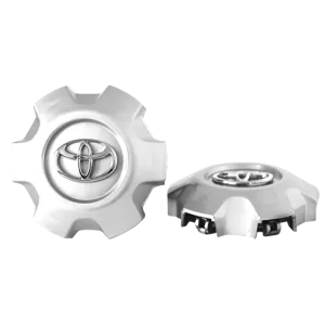 <br><strong>COP010</strong><br/>MEDIA COPA RIN DE TOYOTA TX.L GRIS LOGO CROMADO