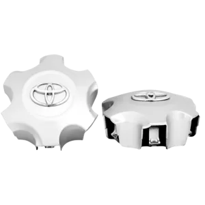 <br><strong>COP014</strong><br/>MEDIA COPA RIN DE TOYOTA FORTUNER II GRIS LOGO CROMADO