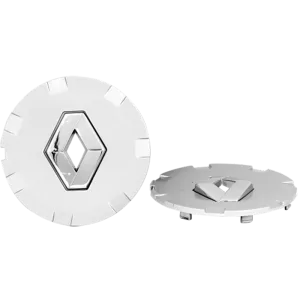 <br><strong>COP035</strong><br/>MEDIA COPA RIN DE RENAULT SCALA GRIS LOGO CROMADO