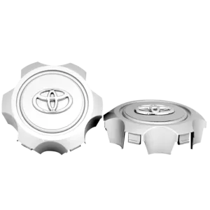 <br><strong>COP007</strong><br/>MEDIA COPA RIN DE TOYOTA PRADO GRIS LOGO CROMADO