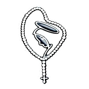 <br><strong>UNI011</strong><br/>ROSARIO VIRGEN CLASICO PEQUEÑA 10cm