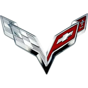 <br><strong>UNI051</strong><br/>LOGO DE CORVETTE MEDIANO LAMINA 3M