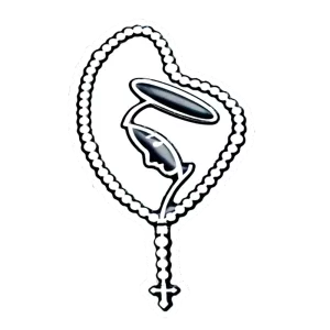 <br><strong>UNI009</strong><br/>ROSARIO VIRGEN CLASICO GRANDE 15cm