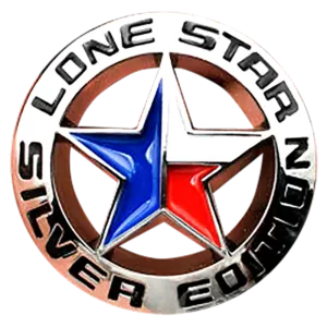 <br><strong>UNI092</strong><br/>ESTRELLA LONE STAR SILVER EDITION PEQUEÑA