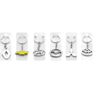 <br><strong>UNI093</strong><br/>LLAVERO SENCILLO DOBLE CARA MARCAS