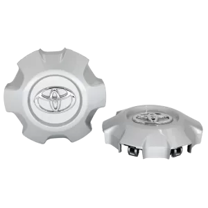 <br><strong>COP009</strong><br/>MEDIA COPA RIN DE TOYOTA TX GRIS LOGO CROMADO