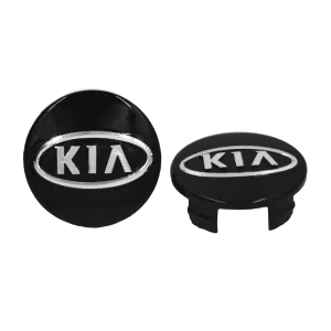 <br><strong>COP091N</strong><br/>COPA RIN DE KIA ESTANDAR LOGO PALABRA NEGRA LOGO CROMADO