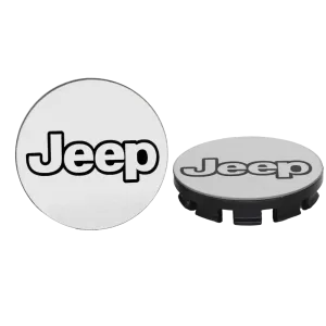 <br><strong>COP096</strong><br/>COPA RIN DE JEEP PEQUEÑA ALUMINIO LOGO PICMENTADO