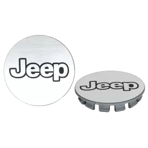 <br><strong>COP097</strong><br/>COPA RIN DE JEEP GRANDE ALUMINIO LOGO PICMENTADO