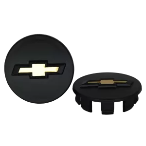<br><strong>COP100N</strong><br/>COPA RIN DE CHEVROLET SPARK GT GRANDE NEGRA LOGO DORADO