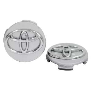 <br><strong>COP106</strong><br/>COPA RIN DE TOYOTA COROLLA CLASICA GRIS LOGO CROMADO