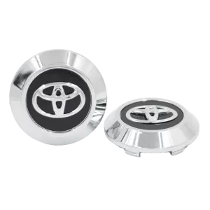 <br><strong>COP121N</strong><br/>COPA RIN DE TOYOTA TX TX.L RIN 20 SERIE I CROMADA/NEGRO LOGO CROMADO