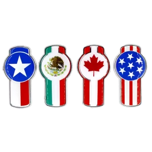 <br><strong>KEN010</strong><br/>MEDALLON DE KENWORTH MEDIANO BANDERAS