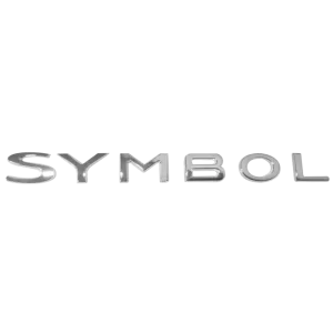 <br><strong>REN052</strong><br/>SYMBOL MODELO NUEVO LETRA SUELTA