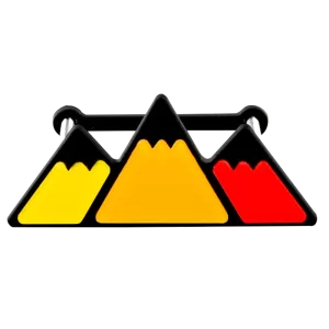 <br><strong>TOY089</strong><br/>EMBLEMA DE REJILLA DELANTERA MONTAÑA TRICOLOR 12 cm