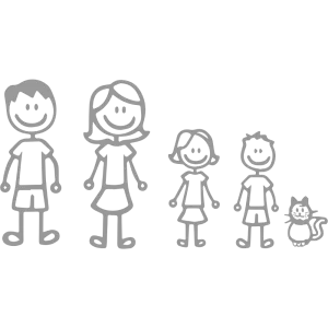 <br><strong>UNI074B</strong><br/>FAMILIA CLASICA CON GATO