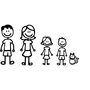 <br><strong>UNI074N</strong><br/>FAMILIA CLASICA CON GATO
